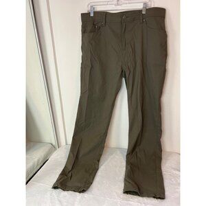 Gerry Men’s Venture Pant Stretch Fabric Leg Zip Pocket Green 38x34